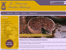 Tablet Screenshot of moulinbakery.com